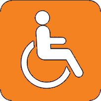 Rooms for disabled visitors